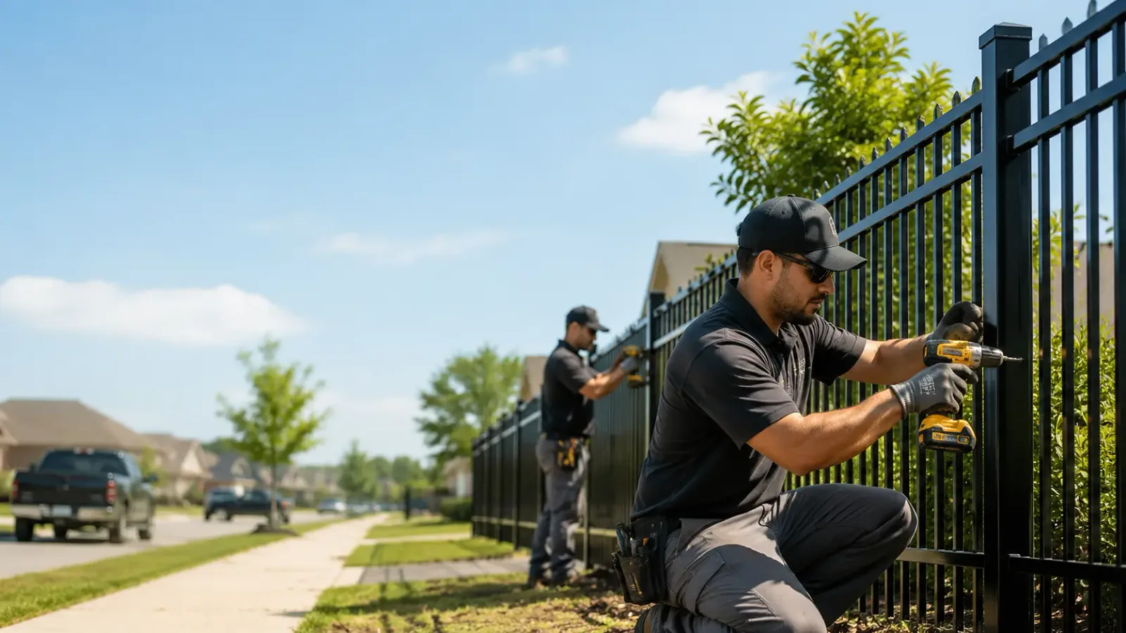 Metal Fence Installation in South Portland, ME